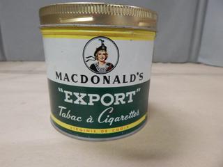 MACDONALDS Export Cigarette Tin
