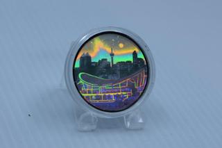 Royal Canadian Mint .9999 Fine Silver 1 oz coin Holographic The Calgary Saddledome.