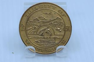 1950 The City of Whitehorse, Yukon Klondike Dollar.