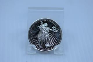 SilverTowne .999 Fine Silver 1/2 ounce Libery Coin.