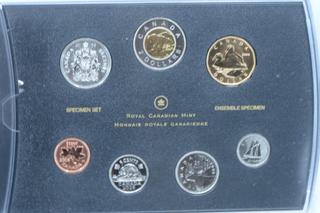 2008 Canada Specimen Set w/Special Loonie (One dollar coin available only in specimen sets).