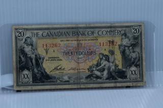 1935 Bank of Commerce Twenty Dollar Bank Note.