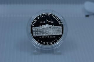 1792 - 1992 The White House 200th Anniversary Silver Proof Coin.