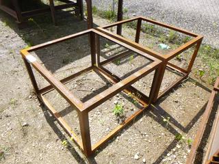 (2) 31in X 3ft X 2ft Steel Frames