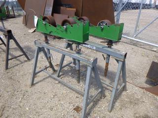 (2) 5000lb Roller Pipe Stands