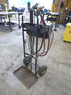 Oxy/Acetylene Cutting Torch Cart C/w Hose And Gauges