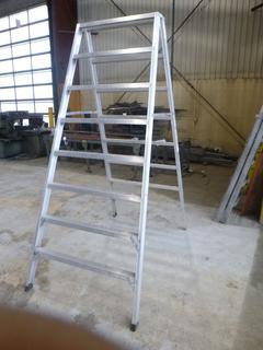 Sturdy 8ft Aluminum Step Ladder