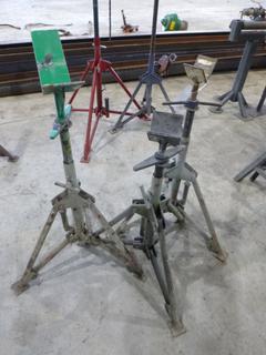 Qty Of (3) Adjustable Pipe Stands