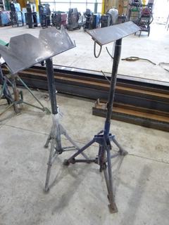 (2) Adjustable Pipe Stands