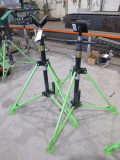 (2) 5000lb Adjustable Pipe Stands