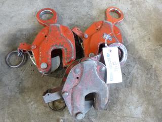 Qty Of (3) Power Fist 2-Ton Lifting Clamps