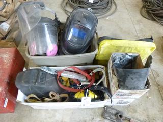 Qty Of Welding Helmets, Safety Harnesses, Spill Kit, Face Shields And Misc Supplies