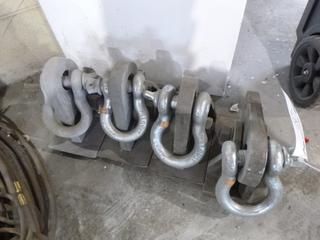 Qty Of (4) Plate Clamps w/ Shackles