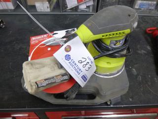 Ryobi 120V Palm Sander C/w Discs And Soldering Gun