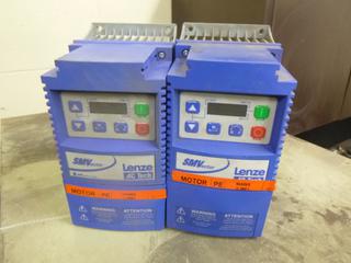 (2) Sm Vector Lenze AC Tech 600V 5hp 3-Phase Motors. SN 13469556355311704