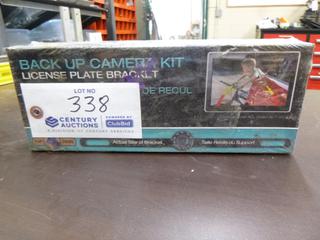 Back Up Camera Kit w/ License Plate Bracket Camera, 4.3" TFT LCD, 30ft Extension Cable And Power Cable For Camera