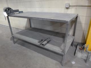 6ft X 3ft X 40 1/2in Metal Table