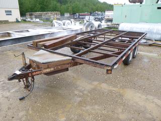 15ft X 102in Tandem Axle Trailer C/w Storage Box *Note: Unable To Verify VIN*