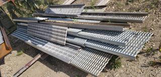 Qty Of 12ft And Under Pieces Of Aluminum And Galvanized Steel Grating
