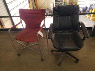 Task Chair And Folding Chair
