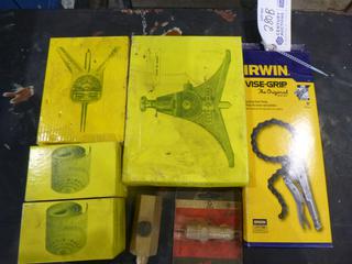 Irwin Vise Grip, Curv-O-Mark Jumbo Centering Head, Standard Centering Head And (2) Wrap Arounds *Unused*