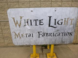 (1) 6ft X 42in X 1/2in Aluminum Sign