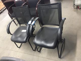 (2) Office Chairs with Mesh Back.