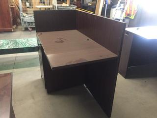 Office Desk with Locking Drawers, L 42" x W 23 1/2" x H 29 1/2"