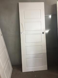 White Door, 30 " W x 80" H x 1 7/8" D.