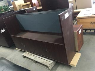 Over Top Desk Cabinets L 66" x W14 3/4" x H 36".