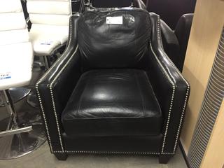 Black leather Chair.