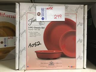 Fiesta 3 Piece Classic Dinner Ware Set.