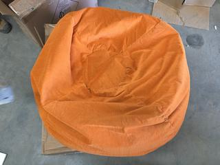 Orange Bean Bag Chair.