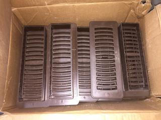 Quantity Of Brown Floor Vents, 3" X 10".