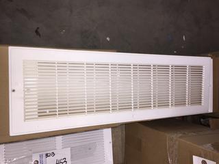 Quantity Of White Plastic 8" X 26" Vents.