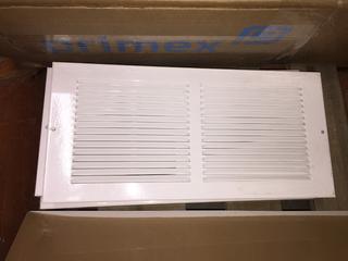 Quantity Of Metal White Vents, 7 1/4" X 15 1/4".