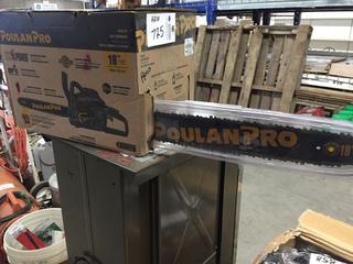 Poulan Pro Gas 18" Chainsaw.