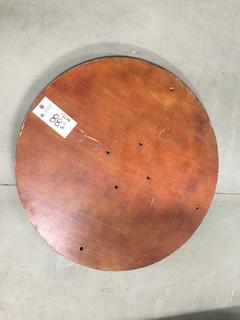 Round Table Top with Holes, 27 1/2".