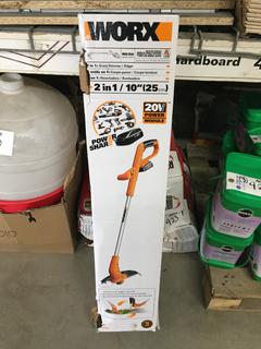 Worx 2 in 1 Grass Trimmer & Edger.