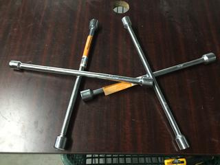 (2) 4 Way Wheel Wrench's.