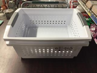 (2) Sterilite Storage bins.