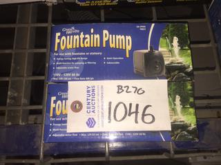 (2) Green Harvest Fountain Pumps 110-120V.