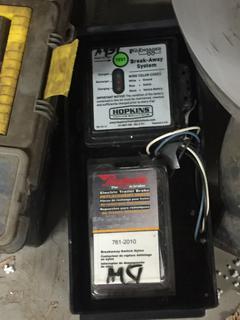 Hopkins Engager Break Away System, & (2) Electric Trailer Brakes Replacement Parts Kits.