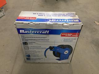 Mastercraft Retractable Air Hose Reel & Hose.