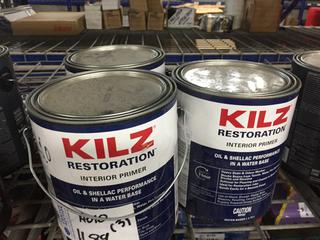 (3) Kilz Restoration Interior Primer Oil & Shellac Performance.