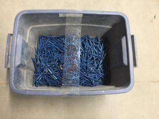 9 Lbs Assorted Blue Cement Anchor Screws.