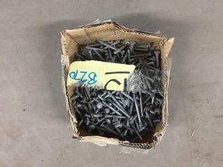 Quantity of 1/4" x 3" Carriage Bolts.