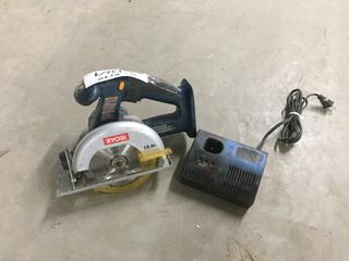 Ryobi 18V Circular Saw & Charger, No Battery.