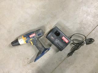 Ryobi 18V 1/2" Drill & Charger No Battery.