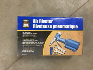 Power Fist Air Riveter & (2) 1/4" Compact Air Die Grinder.